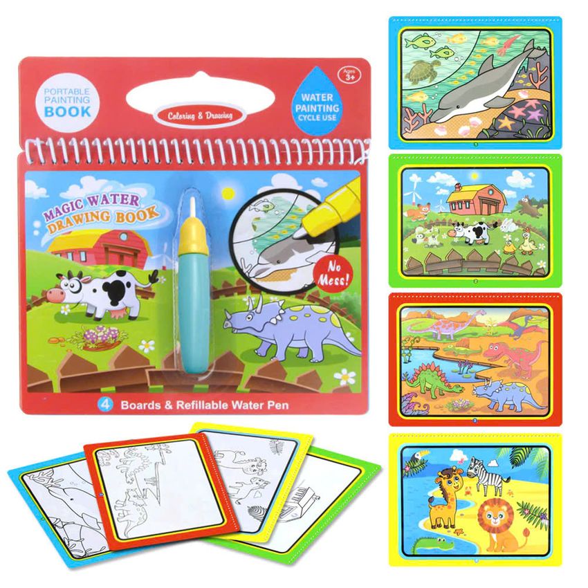 Libro Mágico Reutilizable con Agua