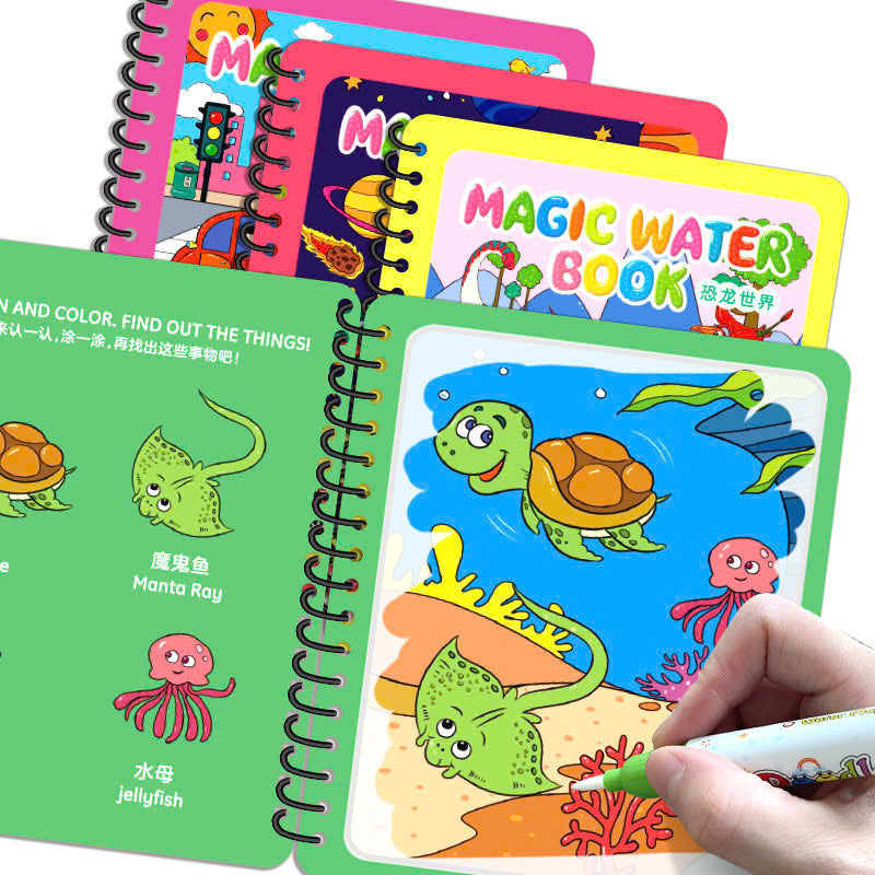 Libro Mágico Reutilizable con Agua