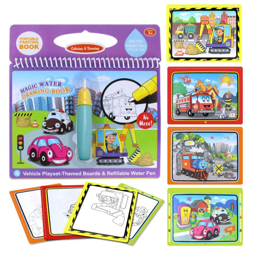 Libro Mágico Reutilizable con Agua